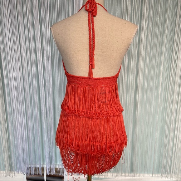 Bebe Fringe Tassel Flapper Dress Size XS NWT - Picture 6 of 17